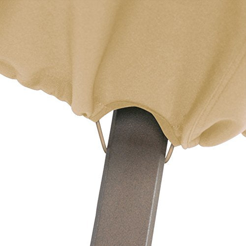 Classic Accessories 58912 Terrazzo Patio Chair Cover,Sand,Standard Dining Chair