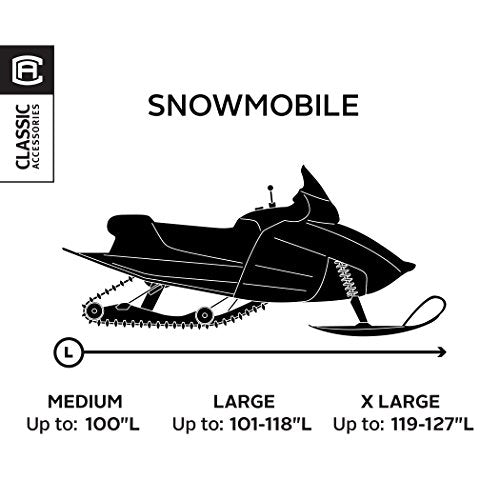 Classic Accessories SledGear Snowmobile Storage Cover, Large Black 1