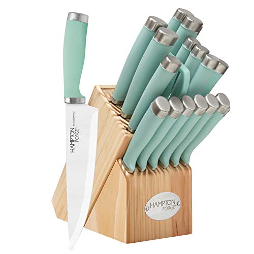 Hampton Forge EpicurePistachio 17-Piece Block Set