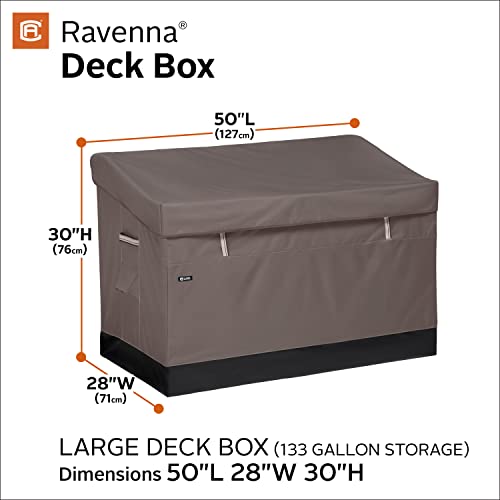 Classic Accessories Ravenna Water-Resistant 133 Gallon Deck Box, outdoor storage box
