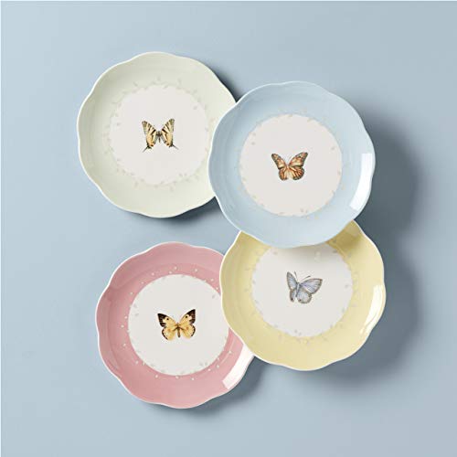 Lenox 6444731 Butterfly Meadow 4-Piece Dessert Plate Set