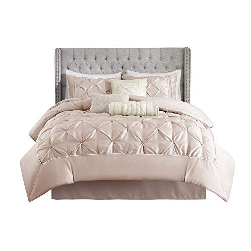 Madison Park Laurel Comforter Set Blush, Queen(90"x90")