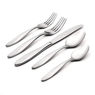 Oneida Virage 20 Piece Everyday Flatware Set, Service for 4, 18/0 Stainless Steel, silverware set