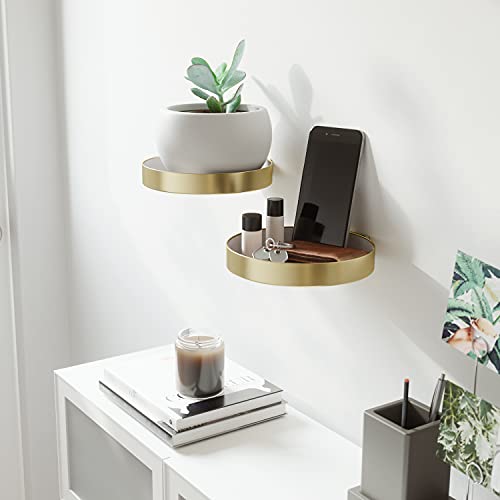 Umbra Perch Decorative Shelves, Set of 2, Brass