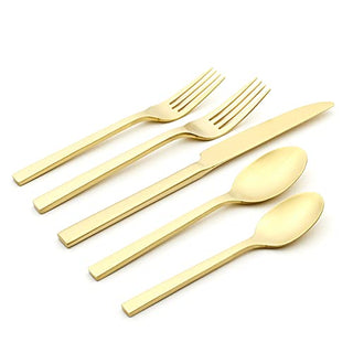 Oneida Chef's Table Champagne 20 Piece Everyday Flatware Set, Service for 4, 18/0 Stainless Steel, Silverware Set
