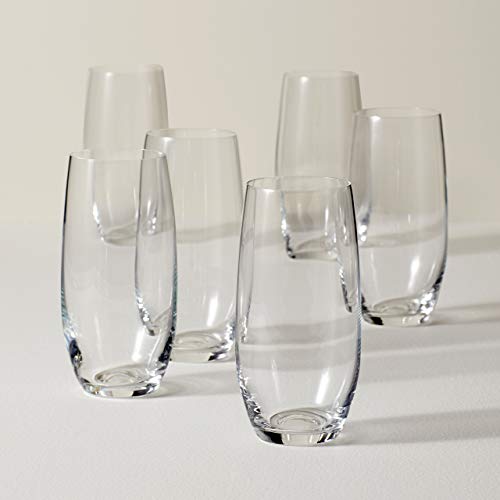 Lenox Tuscany Classics Large Tumbler Set, Buy 4 Get 6, 6 Count (Pack of 1), Clear
