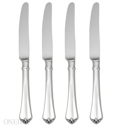 Oneida Juilliard Fine Flatware Set, 18/10 Stainless, Set of 4 Dinner Knives
