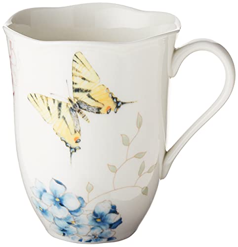 Lenox Butterfly Meadow Hydrangea 4-Piece Mug Set, 2.55 LB, Multi