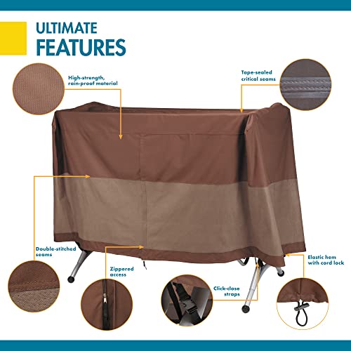 Duck Covers Ultimate Waterproof 90 Inch Canopy Swing Cover, Outdoor Swing Cover