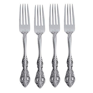 Oneida Michelangelo Fine Flatware Dinner Fork, Set of 4 , 18/10 Stainless Steel, Silverware Set, Dishwasher Safe