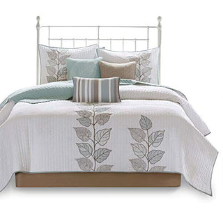 Madison Park Quilt Modern Classic Design All Season, Breathable Coverlet Bedspread Lightweight Bedding Set