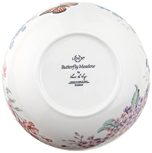 Lenox Butterfly Meadow "Live Well, Laugh Often, Love Much" Serving Bowl, White