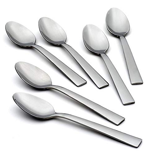 Oneida Oversized Madison Avenue Everyday Flatware Teaspoons, Set of 6, 18/0 Stainless Steel, Silverware Set