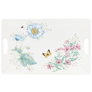 Butterfly Meadow Melamine Handled Serving Tray, 1.82 LB, Multi