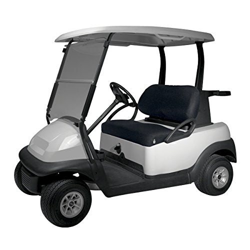 Classic Accessories Fairway Golf Cart Diamond Air Mesh Bench Seat Cover, Black , Large