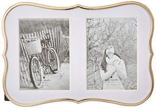 Kate Spade Gold Crown Point Double 5" X 7" Frame, 2.55 LB
