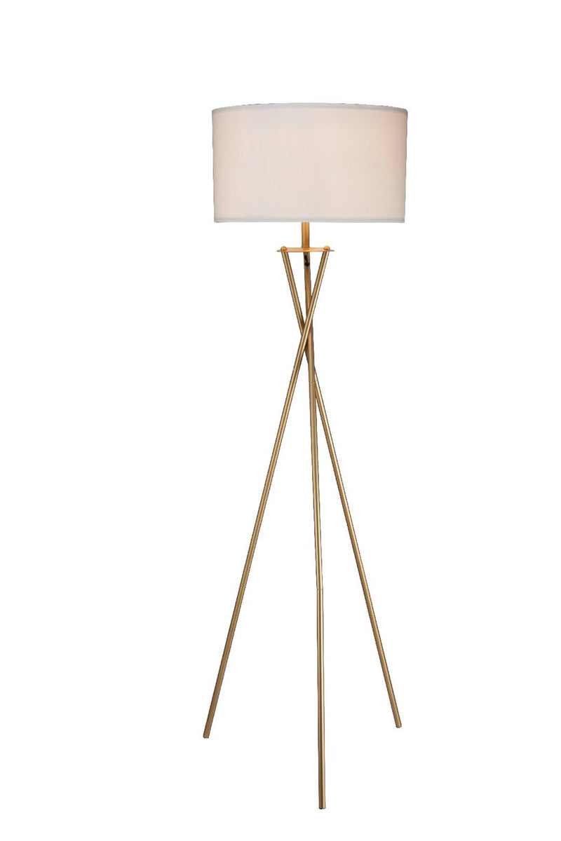 Home Outfitters Minimalist Gold Metal Floor Lamp