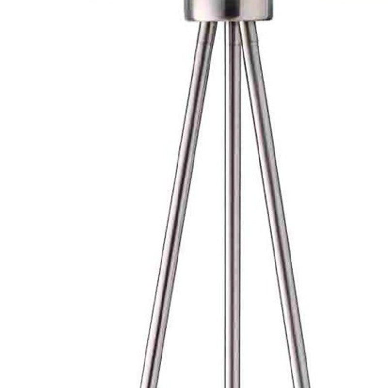 Home Outfitters 59" White Tripod Floor Lamp With White Drum Shade