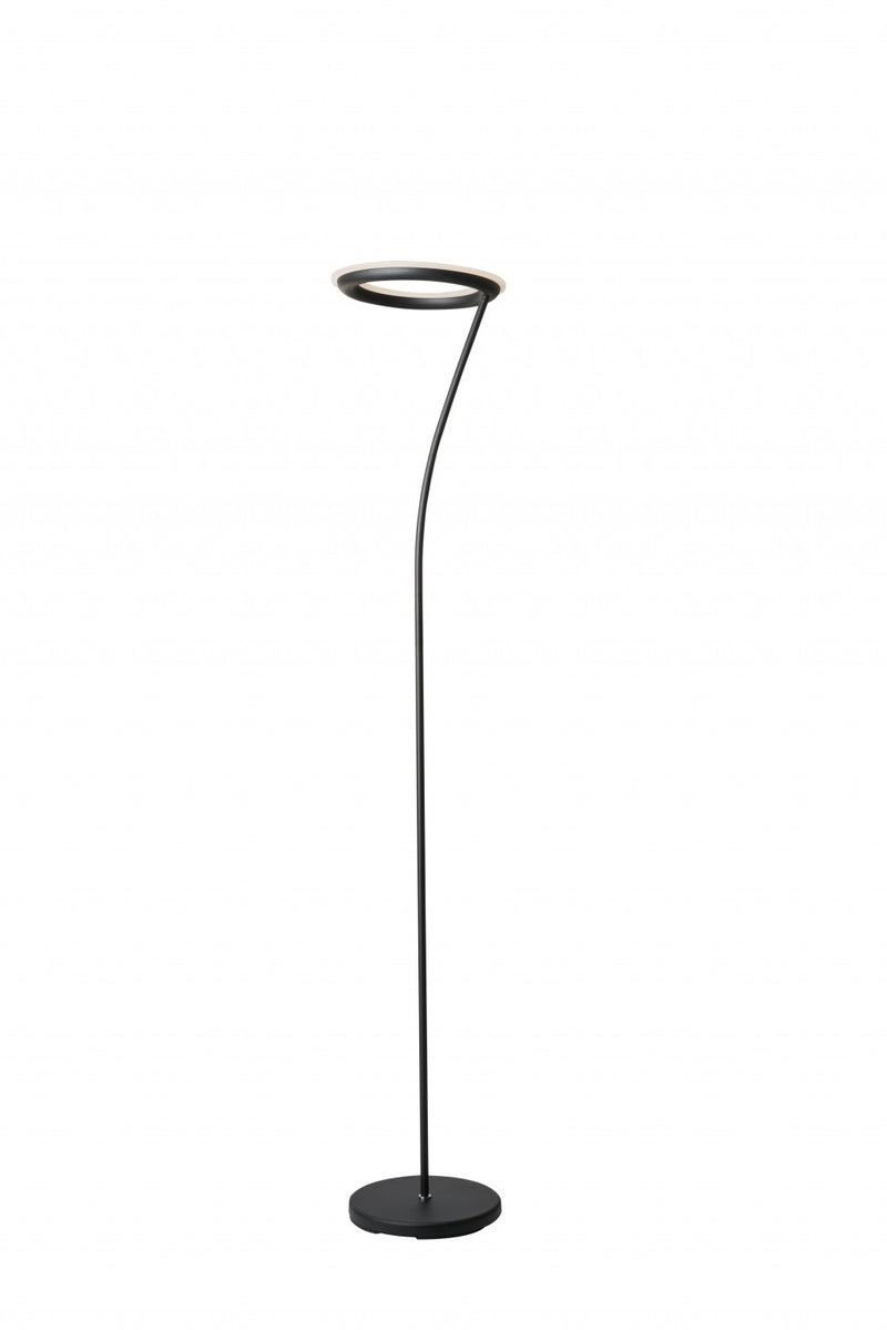 Home Outfitters 73" Black LED Torchiere Floor Lamp