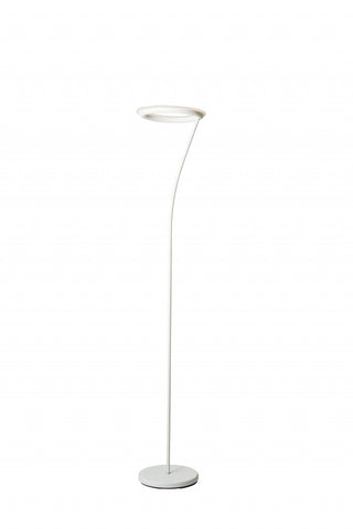 Home Outfitters 73" White LED Torchiere Floor Lamp