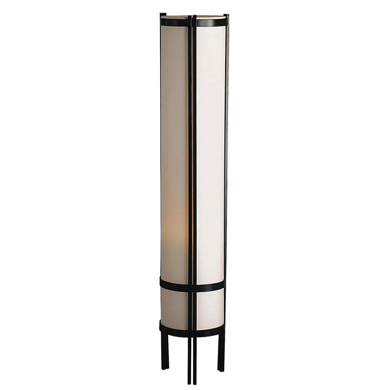 Home Outfitters 48" Steel Column Floor Lamp With Beige Drum Shade