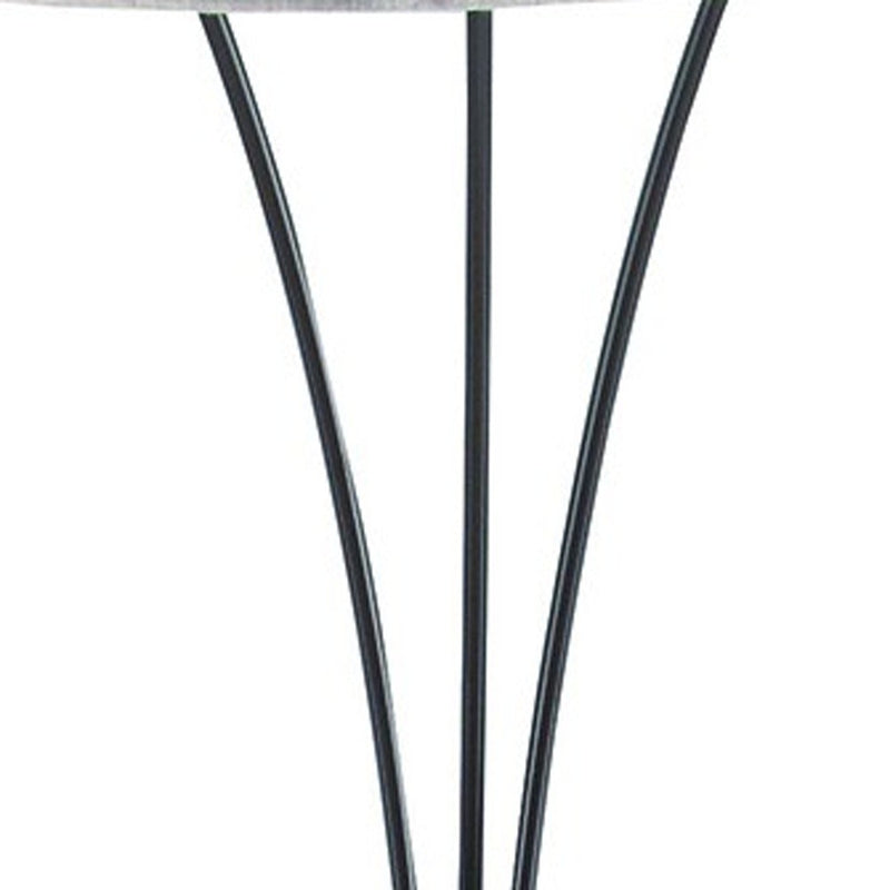 Home Outfitters 84" Beige And Espresso Brown Three Lights Tree Floor Lamp With Beige Drum Shade