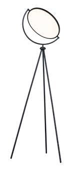 Home Outfitters 60" Black LED Tripod Color Changing Floor Lamp With Globe