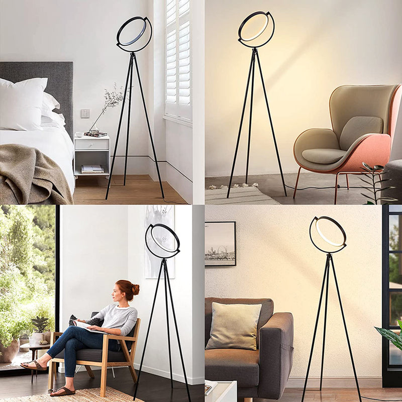 Home Outfitters 60" Black LED Tripod Floor Lamp With Globe