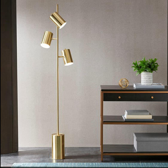Home Outfitters Gold Floor Lamp , Great for Bedroom, Living Room, Transitional