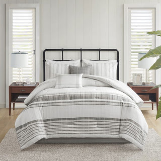 Morgan 6 Piece Cotton Jacquard Oversized Comforter Set
