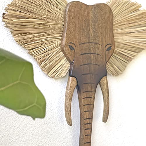 Crane Baby Safari Nursery Décor, Wooden Animal Wall Décor for Boys and Girls, Elephant, 21" x 21"