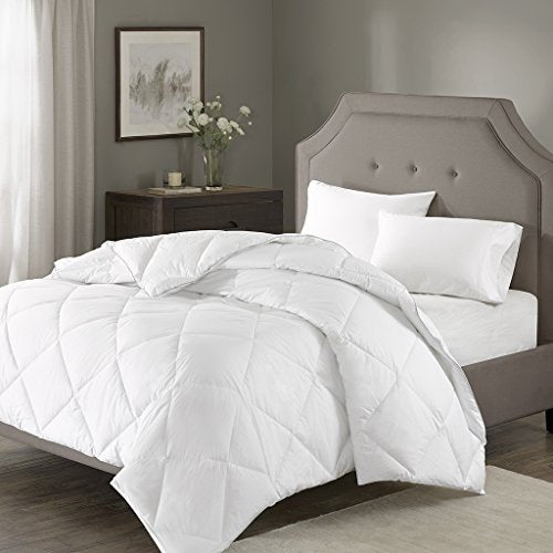 Madison Park Signature MPS10-100 1000 Thread Count Cotton Blend Down Alternative Comforter, Full/Queen, White