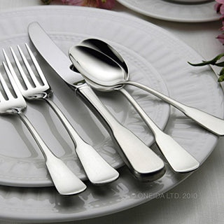 Oneida Colonial Boston Teaspoons, silverware set, Set of 4 5750004E