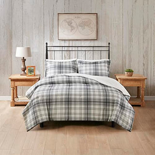 Woolrich Gray Faux Fur Down Alternative King Comforter Set WR9201030822-06