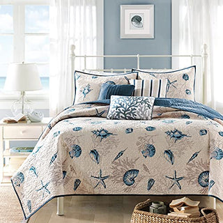 Madison Park COVERLET&BEDSPREAD, King/Cal King(104"x94"), Blue
