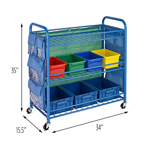 Honey-Can-Do 3-Tier Rolling Teacher&