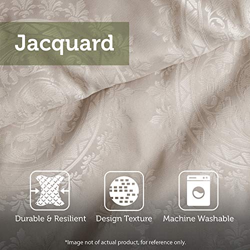 Madison Park Quilt Traditional Jacquard Luxe Design All Season, Coverlet Bedspread Lightweight Bedding Set, Shams, Decorative Pillow, Oversized Queen(102"x118"), Princeton, Red, 5 Piece