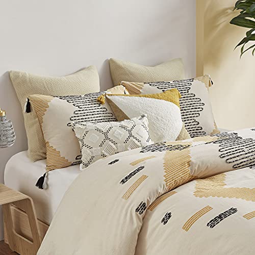 Global Inspired Cotton Comforter Set with Yellow Finish II10-1113
