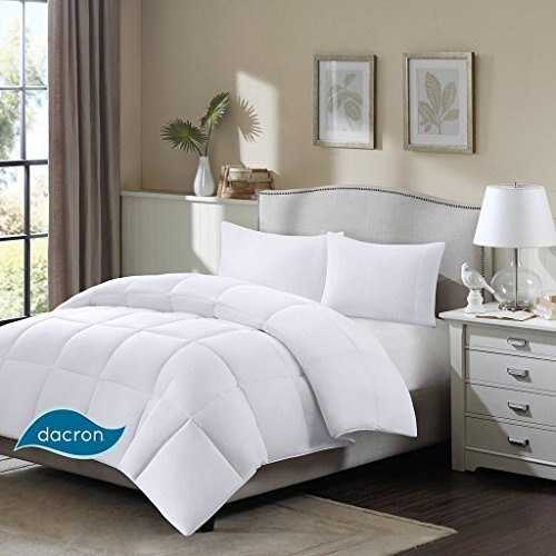 Sleep Philosophy Northfield Supreme Down Dacron Fiber Blend Comforter with 3M Stain Release Feature, Full/Queen, White