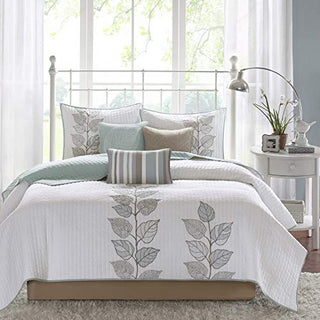 Madison Park Quilt Modern Classic Design All Season, Breathable Coverlet Bedspread Lightweight Bedding Set