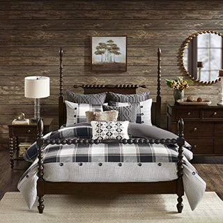 Madison Park Signature Cozy Comforter Set - Rustic Lodge Style Combo Filled Insert