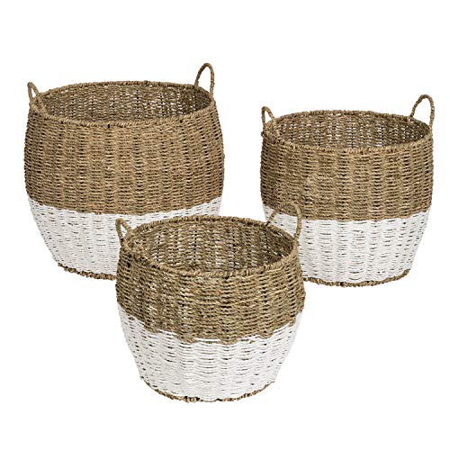 Honey-Can-Do STO-08399 Baskets, Natural, White