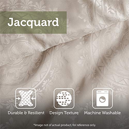 Madison Park Quilt Traditional Jacquard Luxe Design All Season, Coverlet Bedspread Lightweight Bedding Set, Shams, Decorative Pillow, Oversized King(120"x118"), Aubrey, Paisley Blue, 5 Piece