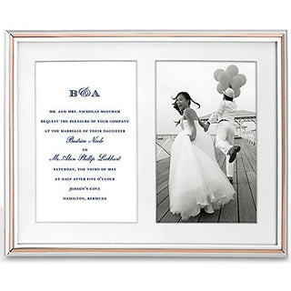 Kate Spade Rosy Glow Double 5" X 7" Frame