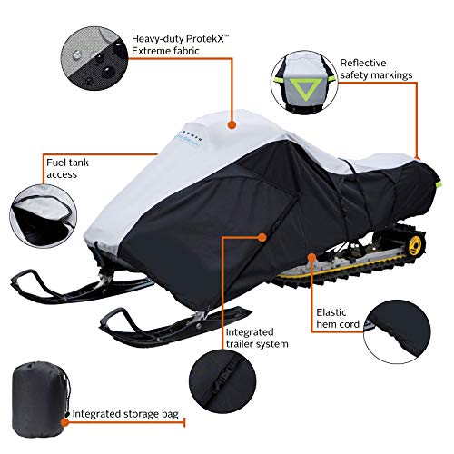 Classic Accessories Deluxe Snowmobile Travel Cover, Fits snowmobiles 101" - 118"L