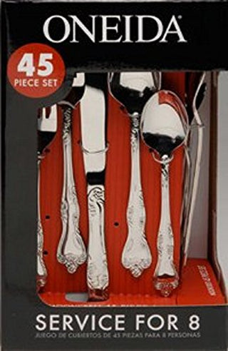 Oneida Azalea 45-Piece Flatware Set, Service for 8