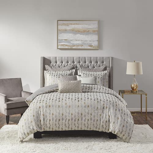 MADISON PARK SIGNATURE Polyester Jacquard 9 Piece Comforter Set MPS10-459