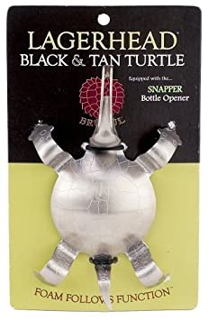 Brutul Black And Tan Turtle Beer Layering Tool, Stainless Steel