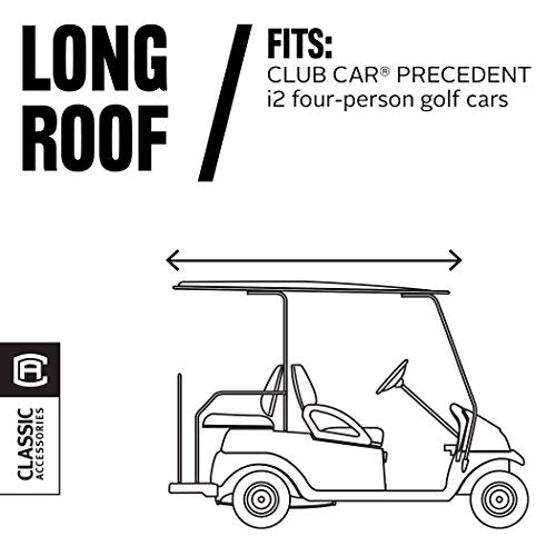 Classic Accessories Fairway Golf Cart FadeSafe Enclosure For Club Car, Short Roof, Khaki