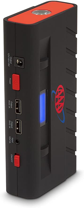 Lifeline 4360AAA Black/Red AAA 600AMP (13600mAh) Auto Jump Starter + Power Bank